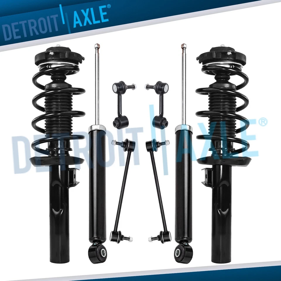 Front Struts Rear Shocks Sway Bars for 2012-2017 VW Jetta 55 mm Strut Housing - Image 1 of 4