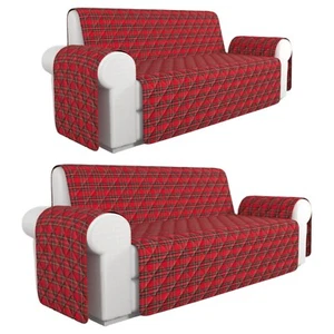 Copridivano Trapuntato Tartat 2 3 4 Posti Natalizio Scozzese Salvadivano Rosso - Bild 1 von 1