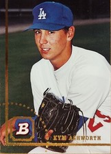 Kym Ashworth, 1994 Topps Bowman #157, L.A. Dodgers - Stock# 3980