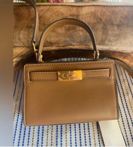 Tory Burch Lee Radziwill Nano Mini Bag Brown New With Tag And Dust Bag - Picture 1 of 10