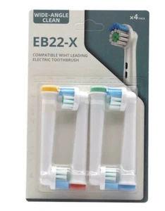 Cabezales de cepillo de dientes eléctricos compatibles con cabezal de repuesto ORAL B Braun paquete de 4 - Imagen 1 de 4