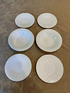 Vintage Totally Today Set of 2 Small White Bowls & 4 Small White Plates 7” Each - Picture 1 of 7