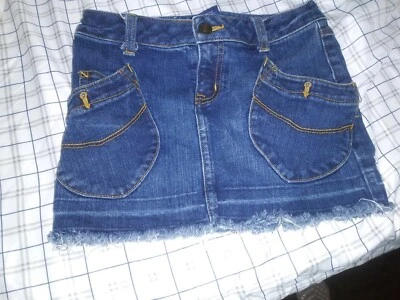 Falda Ralph Lauren denim oscuro para niñas talla 7 Foto 1 de 3