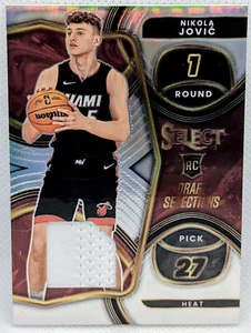 2022-23 Panini Select Silver Prizm #DSM-NJ Nikola Jovic Heat Rookie Patch - Picture 1 of 2