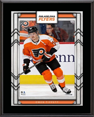 Owen Tippett Philadelphia Flyers 10.5" x 13" Sublimated Player Plaque Cover