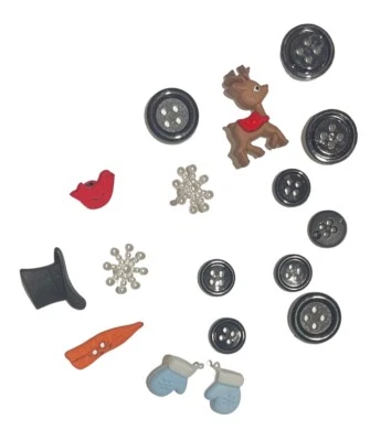 Building a Snowman / Dress It Up Holiday Collection / Adorno artesanal de invierno Foto 1 de 2