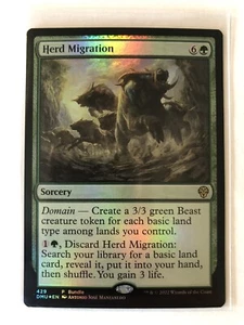 Herd Migration Foil Dominaria United DMU MTG Magic The Gathering Pack Fresh - Picture 1 of 1