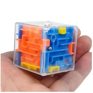 3D Maze Magic Cube Six-Sided Transparent Puzzle Speed Cube Rolling Ball - Picture 1 of 12
