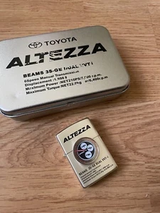 TOYOTA ALTEZZA ZIPPO LIGHTER RARE RS200 LEXUS IS200 IS300 WATCH SXE10 TRD TOMS - Picture 1 of 4