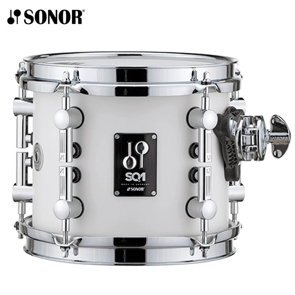 Tambor Sonor SQ1 Series 8" x 7" Birch Tom Tom Satin Pure White SQ1-0807-TT-SPW Foto 1 de 1
