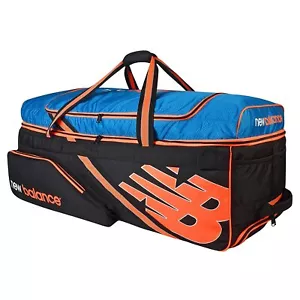 New Balance DC 880 Large Wheelie Cricket Kit Bag Blue/Orange+ Free Shipping - Picture 1 of 4