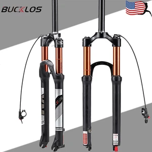 BUCKLOS 27.5" Air Suspension Fork 120mm Travel Rebound Mountain Bike Fork QR MTB - Picture 1 of 8