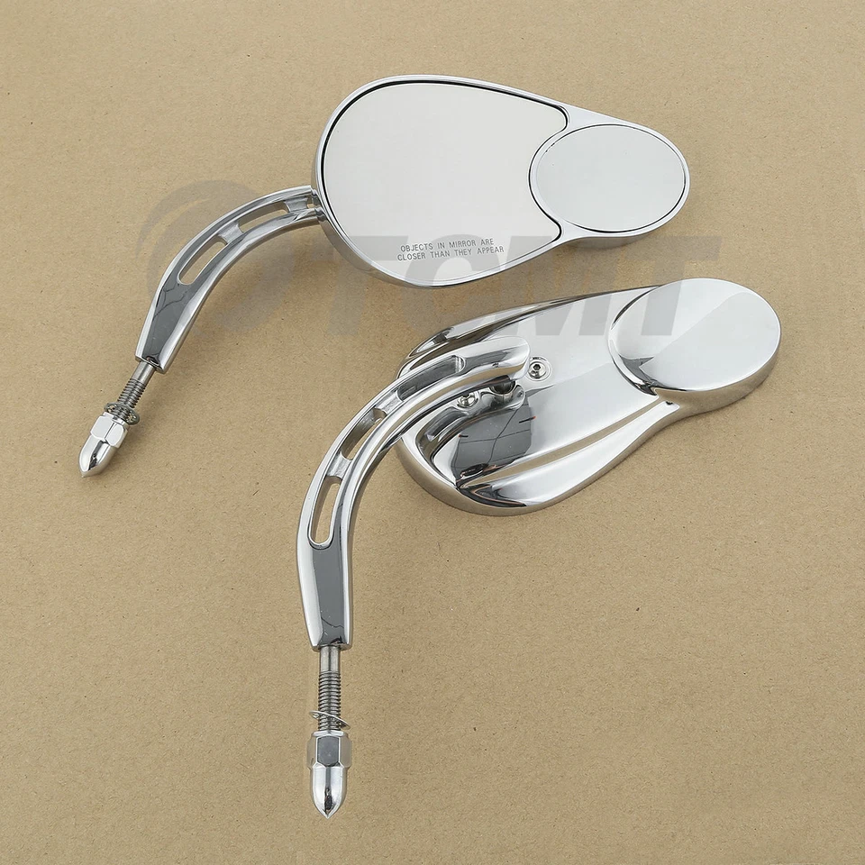 Split Vision 镜子 适合 Harley Touring Electra Glide Road King Glide 铬 — 第 1/4 张图片
