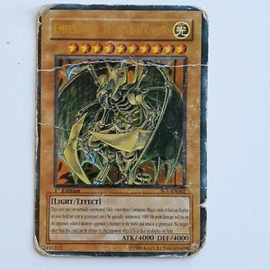Yugioh Card Emperor Of The Thunder-Hammon 1st Edition Gold Foil Name K00358 - Picture 1 of 6