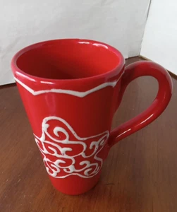 Barnes and Noble Red Star pattern 6” H Coffee Tea Mug - Picture 1 of 6