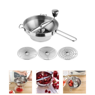 Licuadora de alimentos coliflor ricer papá triturador acero inoxidable patato Foto 1 de 4