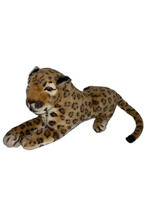 Vintage Allentown Toy Stuffed Plush Realistic Laying Leopard Cheetah 10" Tall - Picture 1 of 9