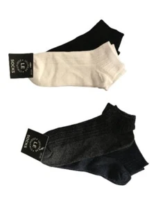 Legwear Essentials Womens Socks, White Black Gray Navy, One Size, 4 Pairs - Picture 1 of 1