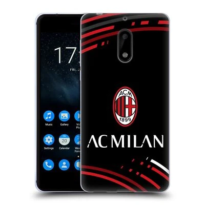 OFFICIAL AC MILAN CREST PATTERNS SOFT GEL CASE FOR NOKIA PHONES 1 - Image 1 of 4