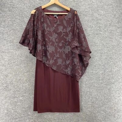 Vestido Connected Mujer 6 Marrón Floral Cambio Midi Manga 3/4 Cuello Redondo Informal Foto 1 de 4