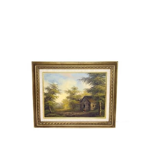 Gold gerahmtes Original Ölgemälde signiert Z Dickens, Echtheitszertifikat - Bild 1 von 10