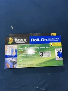 Ente Roll-On Fenster Kit Max Stärke Schwerlast Isolierfolie 62" Höhe x 120" Breite NEU - Bild 1 von 6