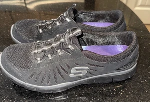 Scarpe da ginnastica elastiche Skechers Sport da donna nere in omaggio taglia 10 - Foto 1 di 17