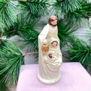 Nativity Figurine Small Religious Sculpture for Mantel Living Room Festival - Picture 1 of 6
