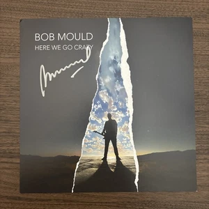 Bob Mould Here We Go Crazy SIGNED Promo Album Flat Poster 11x11” - Picture 1 of 4