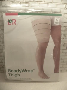 L & R ReadyWrap Thigh Adjustable Compression Wrap Large / Average Beige NEW - Picture 1 of 7