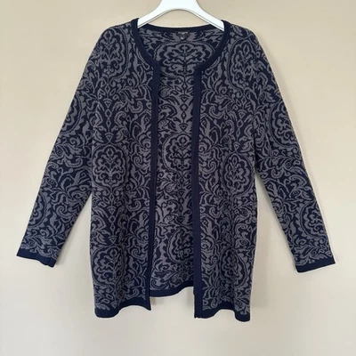 Talbots кашемир хлопок смесь кардиган свитер женщин XLP миниатюрный темно-синий куртка - Изображение 1 из 4