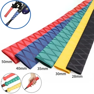 Fishing Rod Heat Shrink Handle Grip Non Slip Textured Tubing Tube Sleeve 15-40mm - Picture 1 of 14