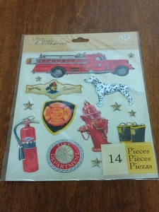 Lifes Little Occasions FIRE DEPARTMENT Dimensional Stickers Dog Hydrant NIP - Picture 1 of 7