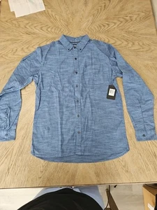 Camisa Hurley Para Hombres One & Only 2.0 Tejida Calce Clásico Azul Manga Larga. Talla M - Nuevo con etiquetas - Imagen 1 de 11