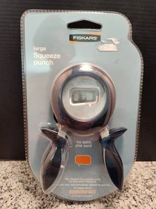 Fiskars Large Squeeze Punch. Word Bubble. "He Said, She Said" 12-7427 New. - Picture 1 of 2