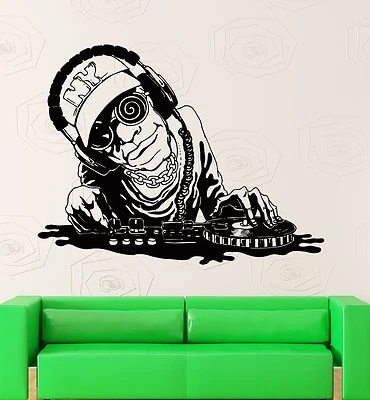 Pegatinas de pared calcomanía de vinilo música clubes nocturnos DJ de Nueva York decoración fresca (z2177) Foto 1 de 3