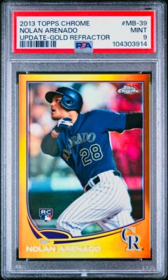 2013 Topps Chrome #MB-39 Nolan Arenado RC GOLD REFRACTOR /250 PSA 9🔥Pop 33 - Image 1 of 3