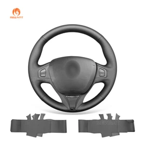 Funda de volante MEWANT negra cuero sintético para Renault Clio 4 2012-2016 IV Captur - Imagen 1 de 9