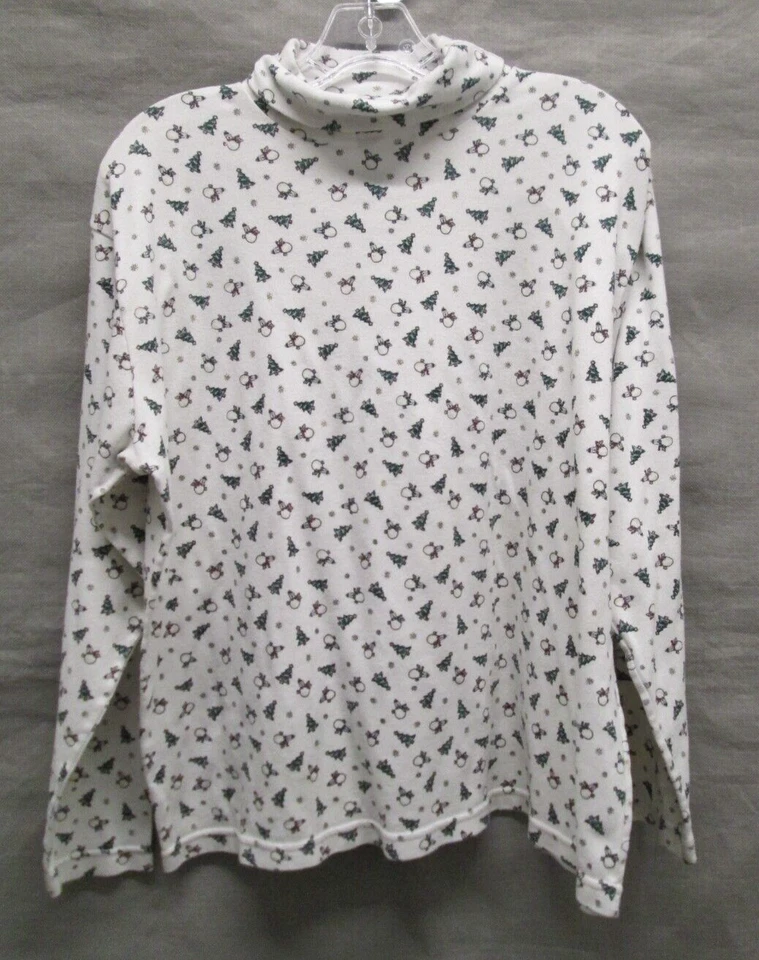 Camisa Bobby Brook Mujer Extra Grande Beige Pullover Árboles de Navidad Pullover Foto 1 de 4