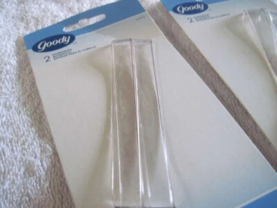 2 Clear Plastic Goody Hairwraps Hair Head Bands Old Product 2002 80's Hippie - Image 1 of 4