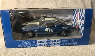 Rare GMP Mark Donohue #11B Blue 1965 FORD MUSTANG G.T. 350R VHTF NIB 1 OF 2112 - Image 1 of 4