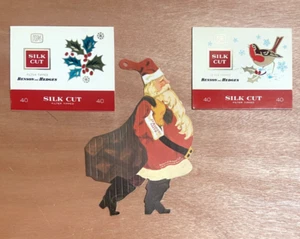 3 Vintage 1970s Christmas Gift Outer Sleeve Packaging - Silk Cut B&H Cigarettes - Picture 1 of 8