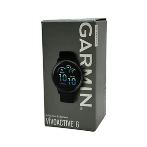 Reloj inteligente Garmin Vivoactive 6 salud y estado físico GPS pantalla amolada banda negra - Imagen 1 de 7