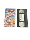 Aladdin And His Magic Carpet Ride RARE UAV enfants VHS - étiquette de bande mal orthographiée