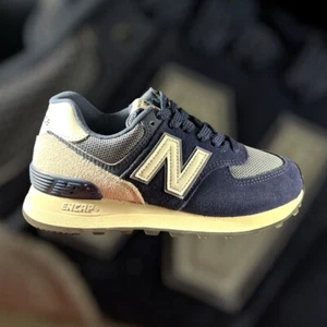 New Balance 574 Low Navy White - Picture 1 of 1