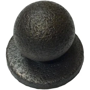 Rustic Oil Rubbed Bronze Sandcast Style Bifold Closet Door Knob & Backplate - Picture 1 of 1