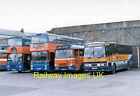 Photo Bus 12x8 Strathay Line up at Dundee Depot c1988