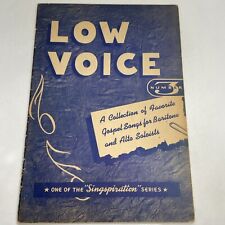 1948 Low Voice Number Three Music Book Gospel Favourite Songs 3