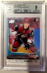 2017-18 UD Series 2 CLAYTON KELLER Clear Cut Young Guns Rookie - BGS 9 