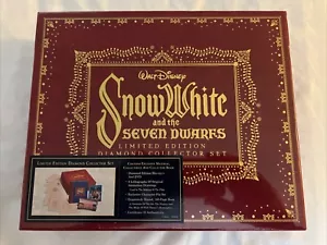 Snow White & Seven Dwarfs LE Diamond Collector Set DVD Lithos Pins Book Sealed - Foto 1 di 3